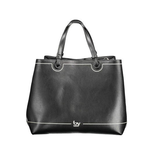 Black Polyurethane Women Handbag