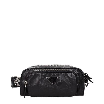 Black Leather Crossbody Bag