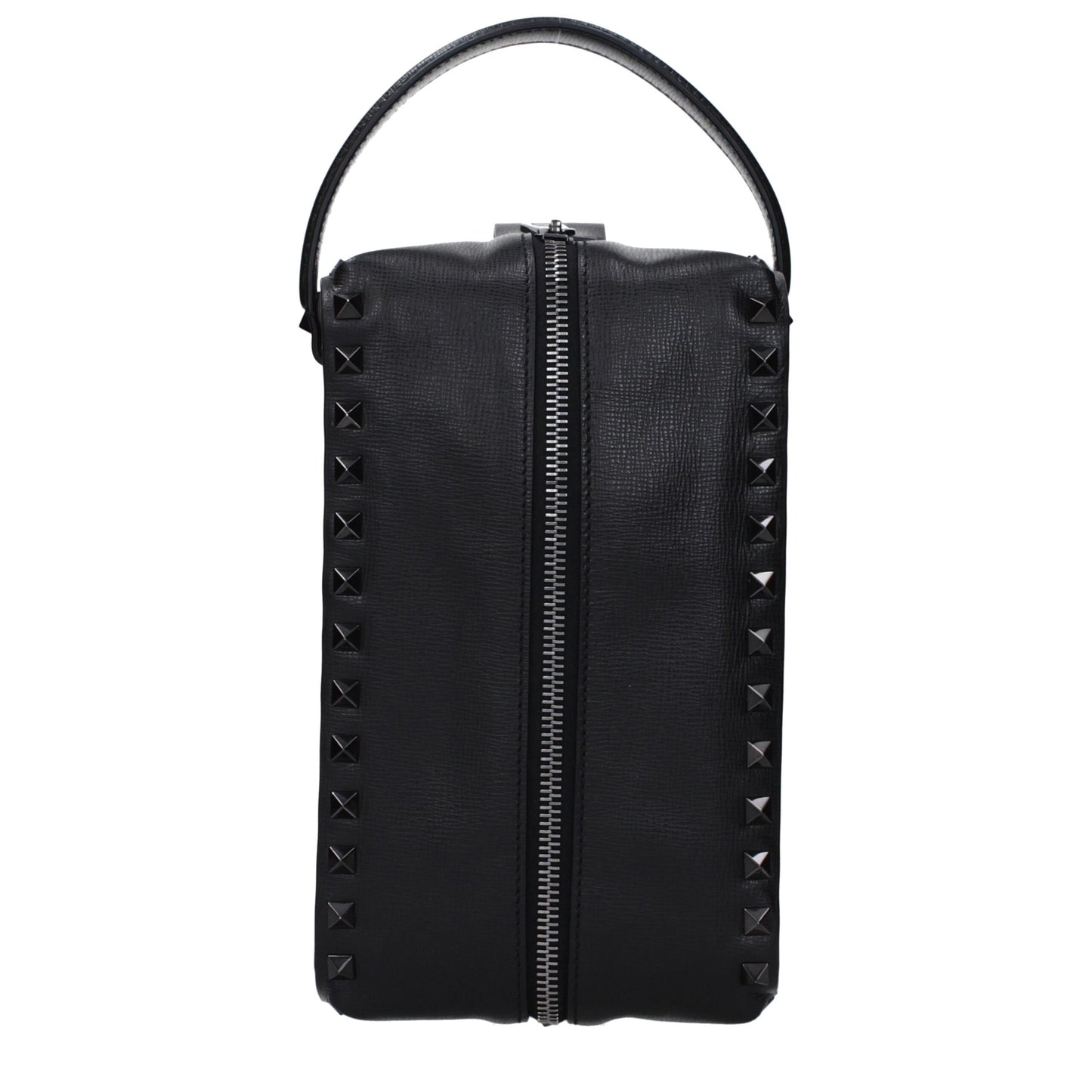 Black Leather Clutch Bag