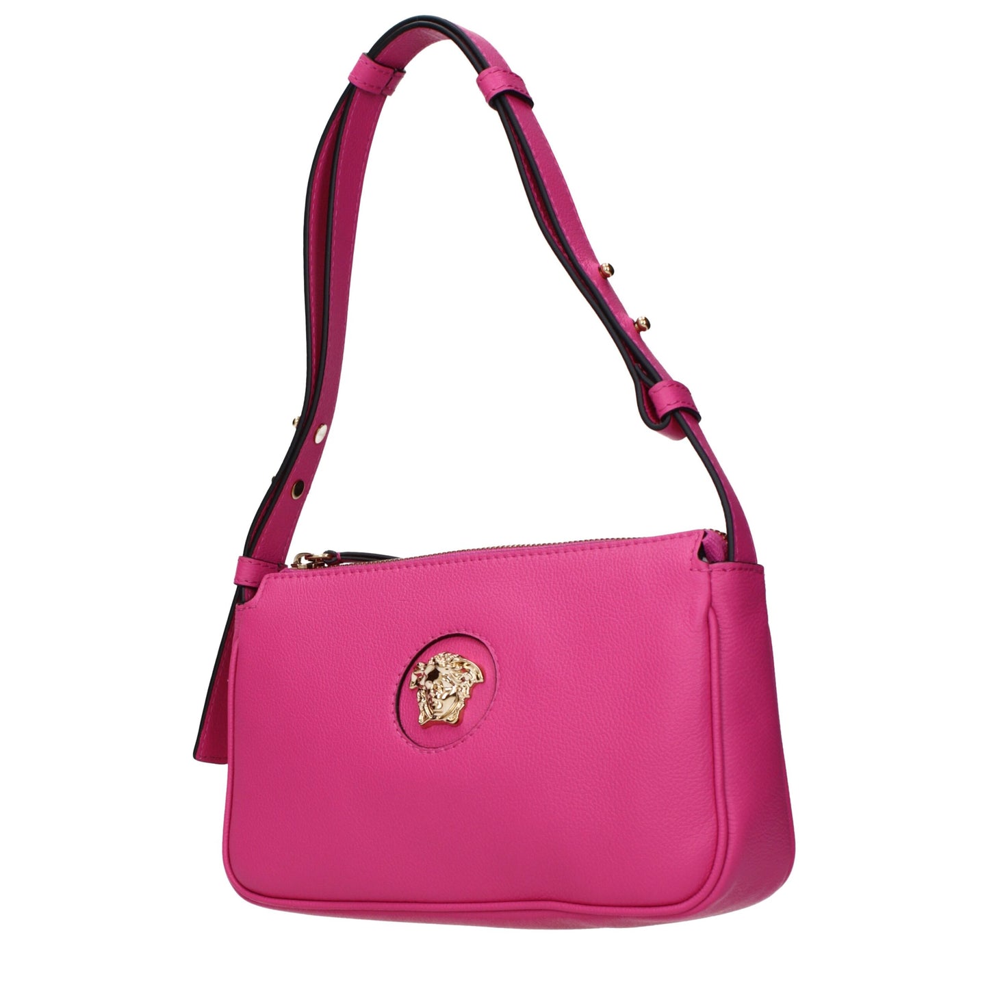 Pink Leather Shoulder Bag