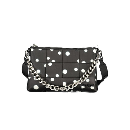 Black Polyurethane Women Bag