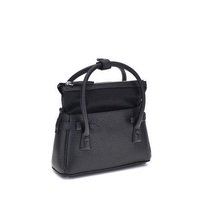 Black Calf Leather Bos Taurus Handbag