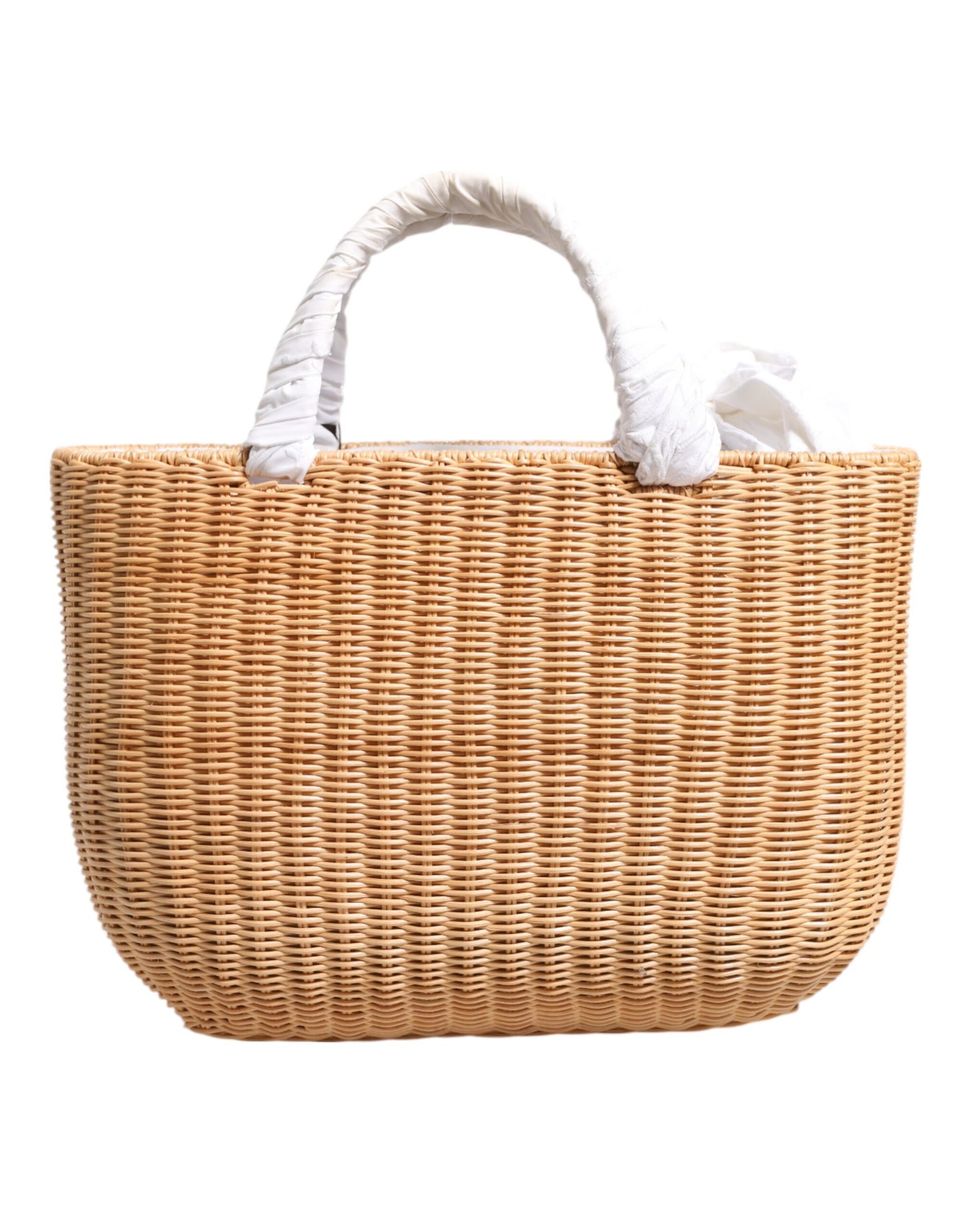 D&G Sac fourre-tout en fibre beige avec panier à légumes