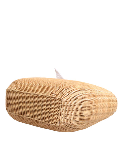 D&G Sac fourre-tout en fibre beige avec panier à légumes