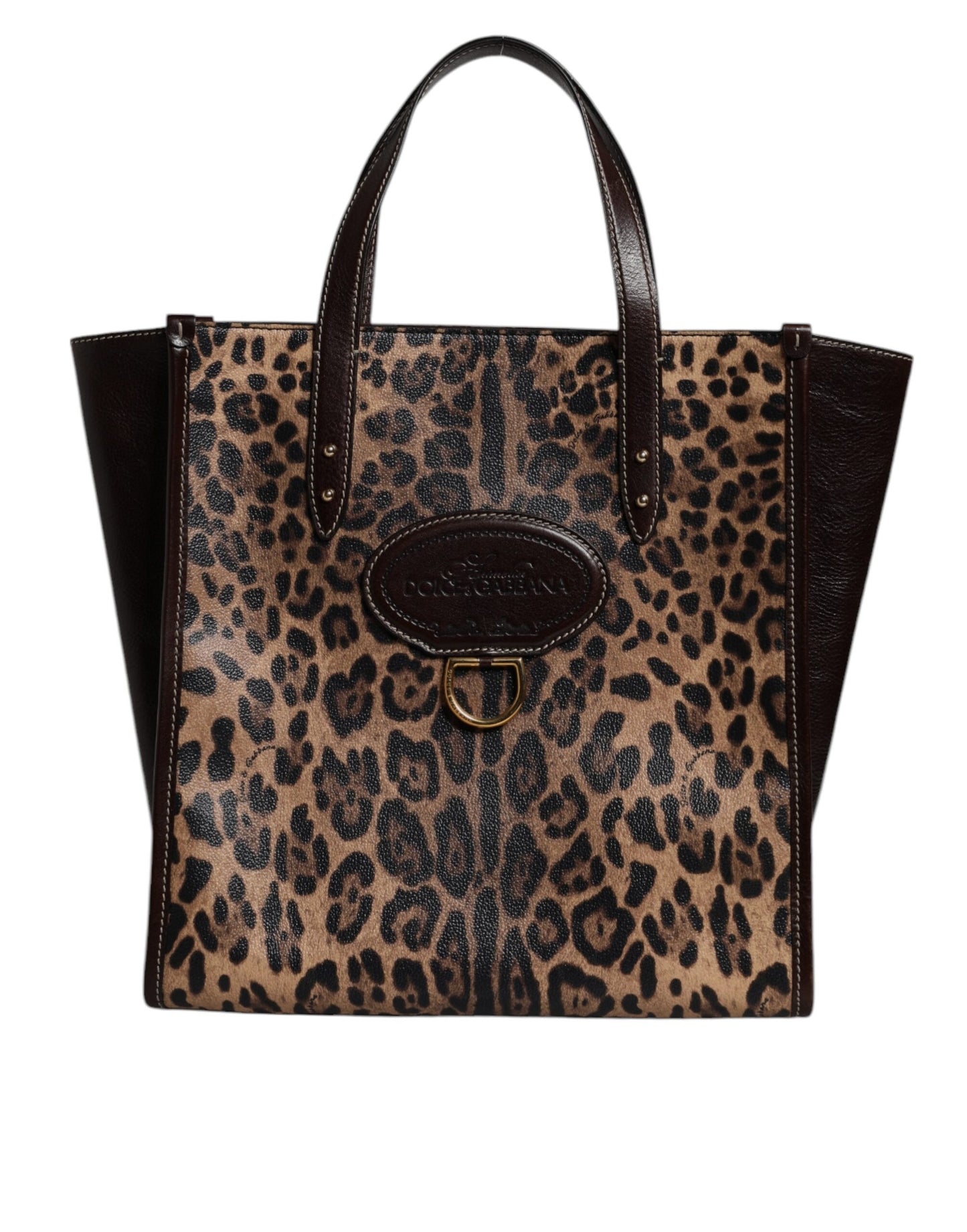 D&G Sac fourre-tout à bandoulière léopard multicolore pour femme