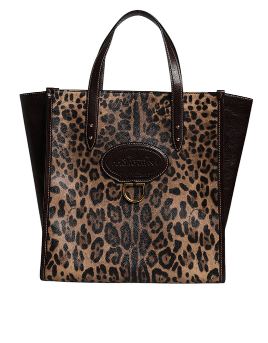 D&G Sac fourre-tout à bandoulière léopard multicolore pour femme