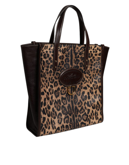 D&G Sac fourre-tout à bandoulière léopard multicolore pour femme