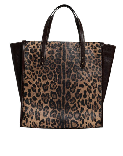 D&G Sac fourre-tout à bandoulière léopard multicolore pour femme