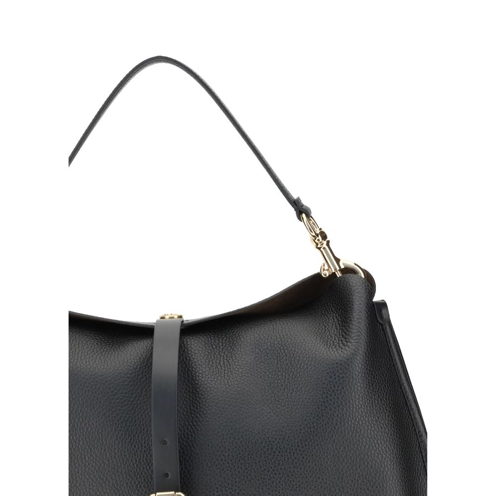 Black Calf Leather Bos Taurus Shoulder Bag