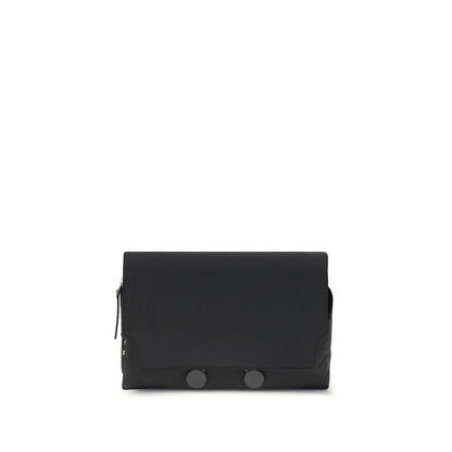Black Polyamide Clutch Bag
