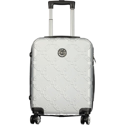 Argento Poliuretano Women's Travel Trolley Set