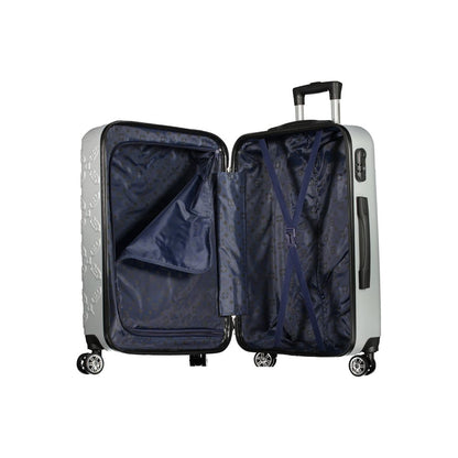 Argento Poliuretano Women's Travel Trolley Set