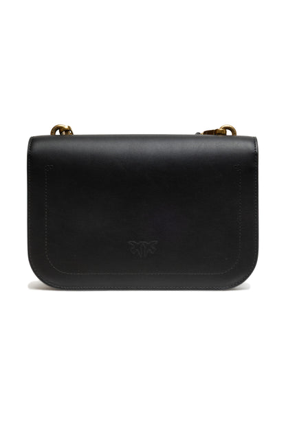 Sac bandoulière Love Bell Classic en cuir noir