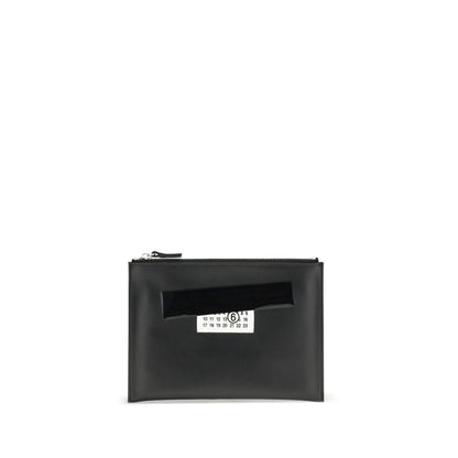 Black Calf Leather Bos Taurus Clutch Bag