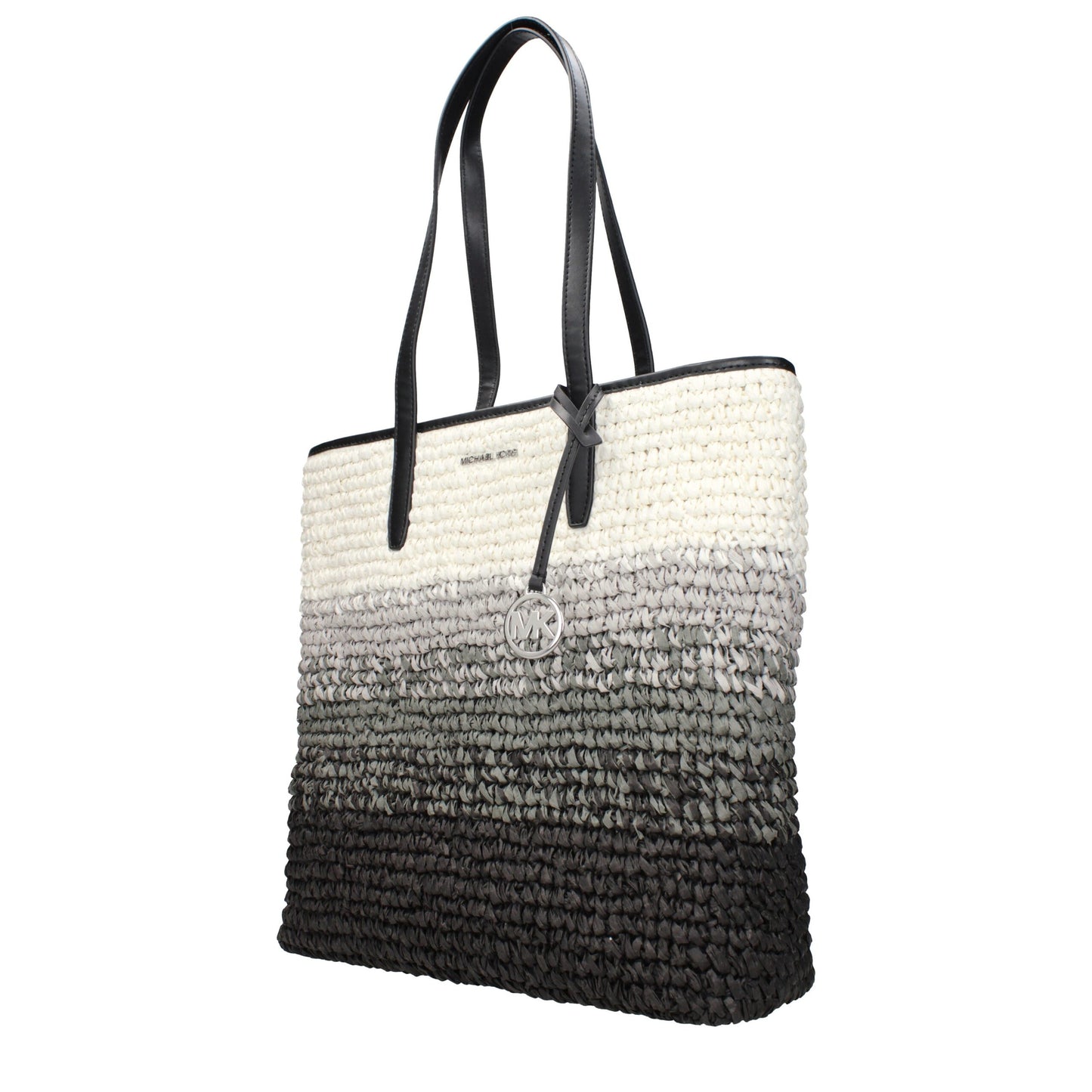 Black Raffia Shoulder Bag
