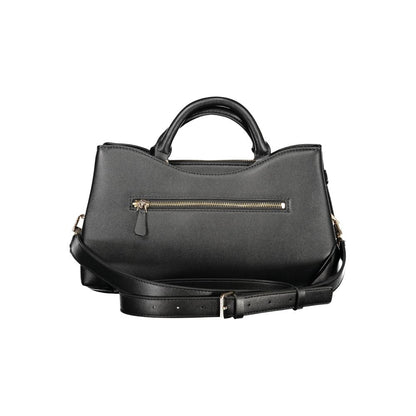 Black Polyurethane Women's Bag