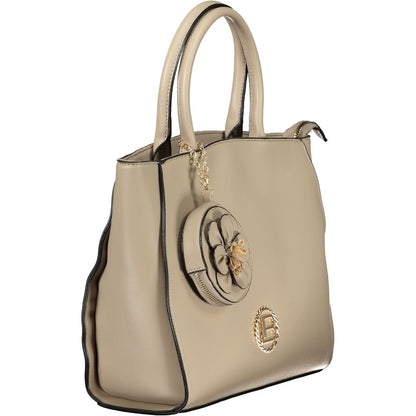Beige PVC Women Handbag
