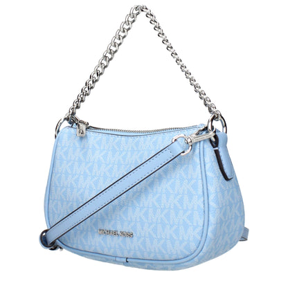 Light Blue Fabric Handbag