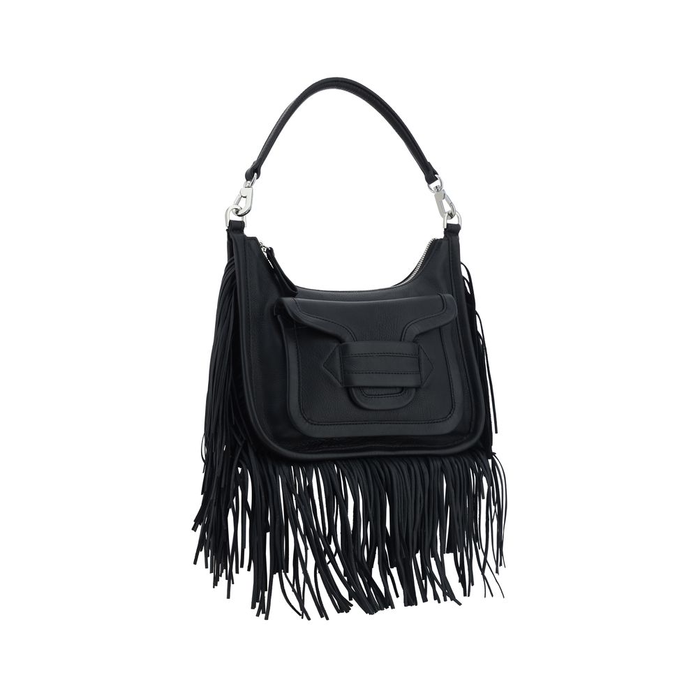 Black Calf Leather Bos Taurus Shoulder Bag