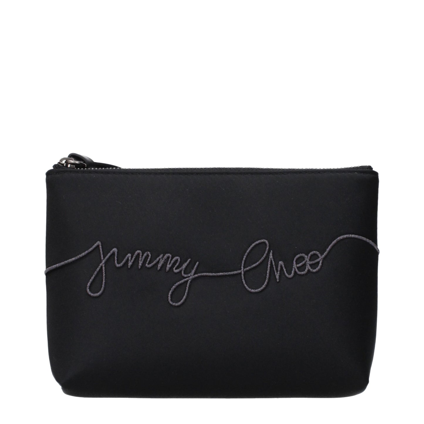 Black Satin Clutch Bag
