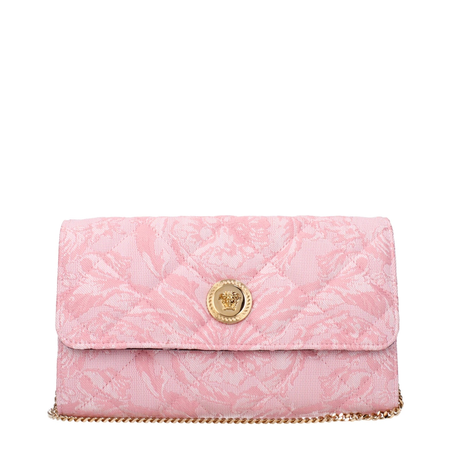 Pink Fabric Clutch Bag