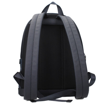 Blue Fabric Backpack