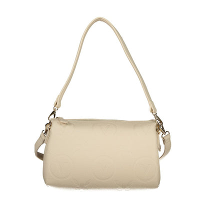 Beige Polyurethane Women Shoulder Bag