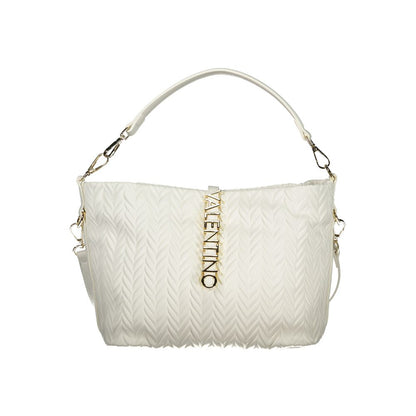 Bianco Polyurethane Women Shoulder Bag