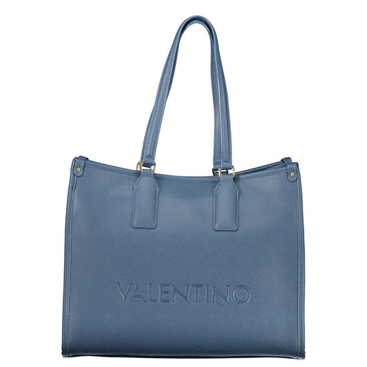 Blu Polyurethane Women Handbag
