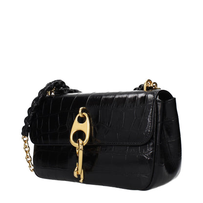 Black Leather Shoulder Bag