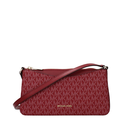 Red Fabric Crossbody Bag