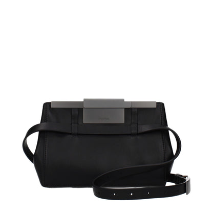 Black Leather Crossbody Bag