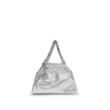 Silver Polyester Shoulder Bag