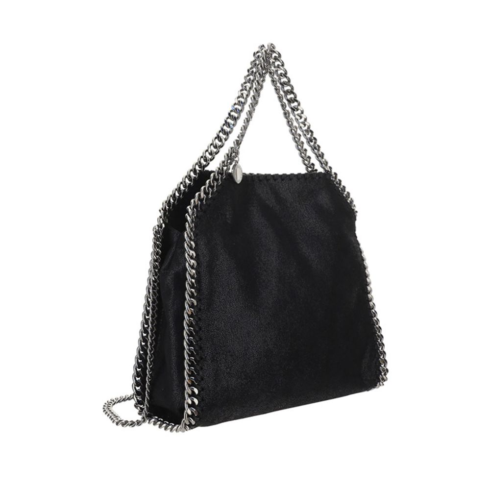 Black Polyester Shoulder Bag