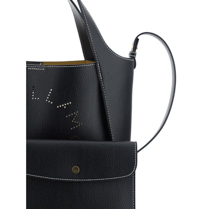 Black Polyamide Shoulder Bag