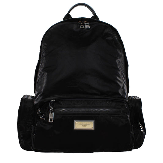 Black Nylon Backpack
