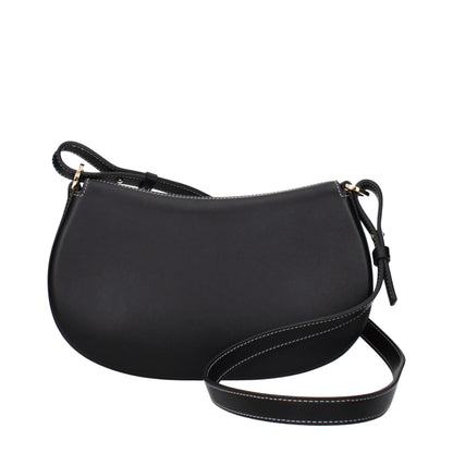 Black Leather Shoulder Bag