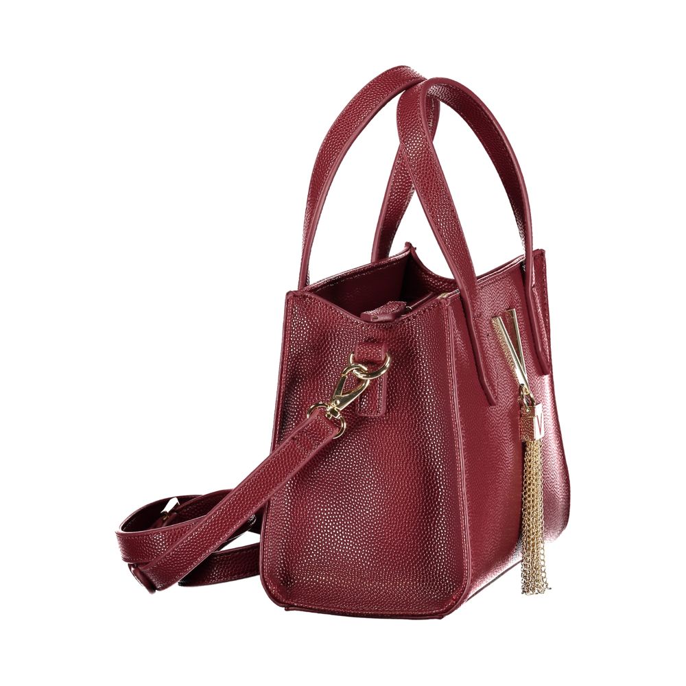 Rosso Polyurethane Women Handbag