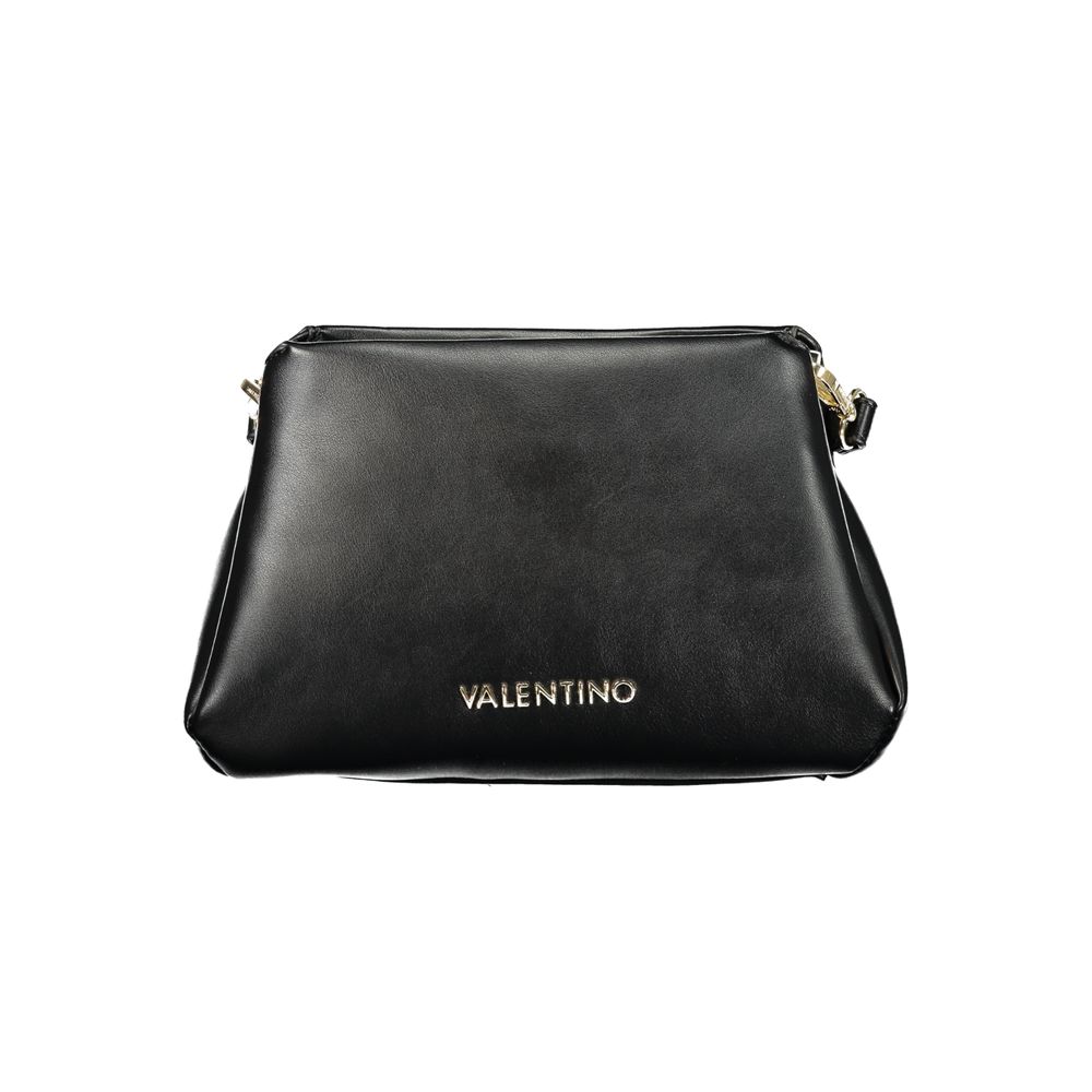 Black Polyurethane Women Handbag
