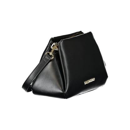 Black Polyurethane Women Handbag
