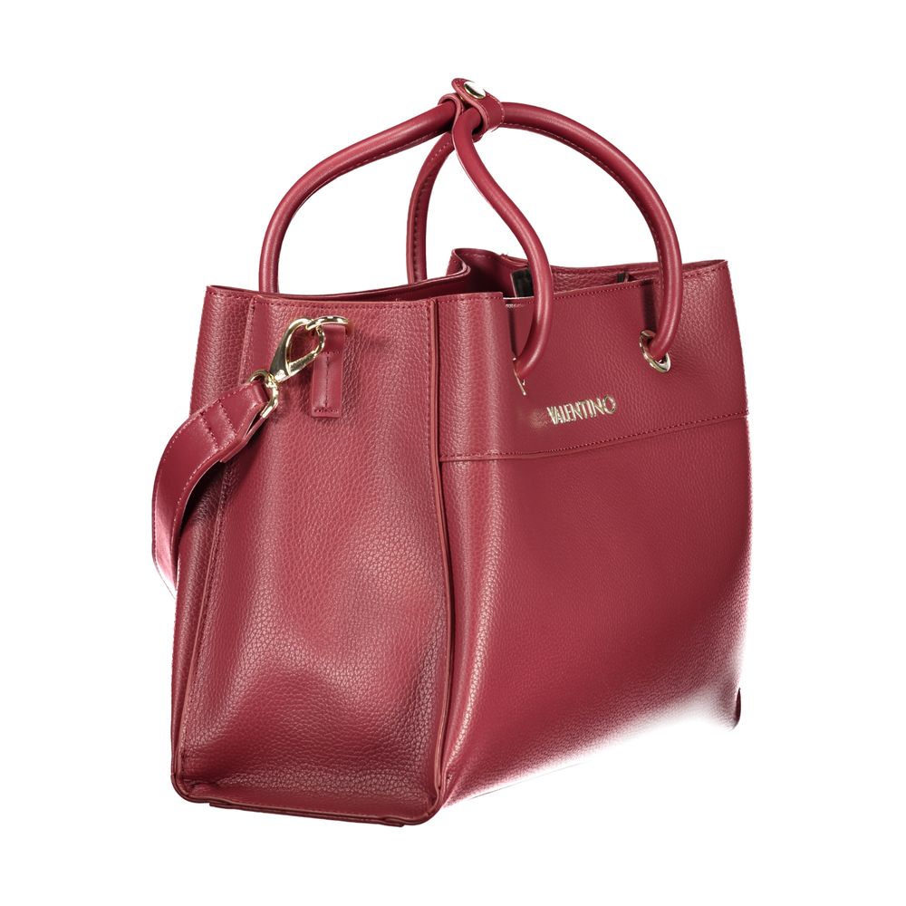 Rosso Polyurethane Women Handbag