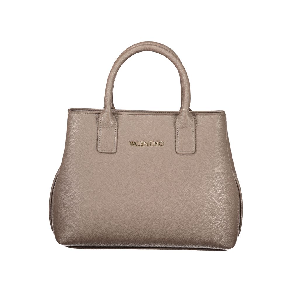 Marrone Polyurethane Women Handbag