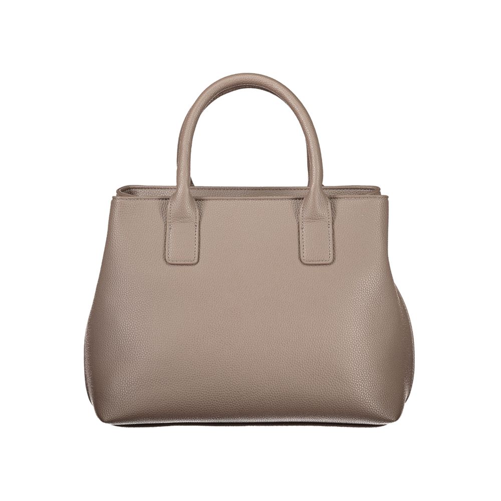 Marrone Polyurethane Women Handbag
