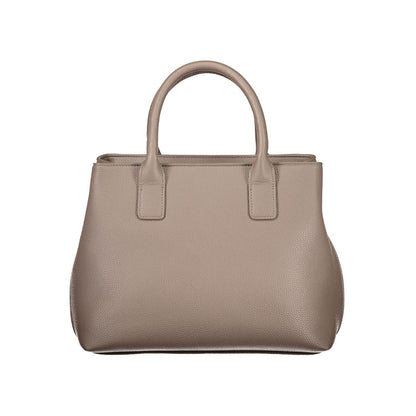 Marrone Polyurethane Women Handbag