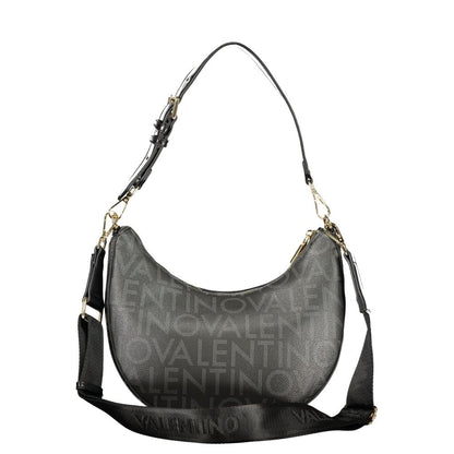Black Polyurethane Women Handbag